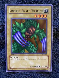 Yu-Gi-Oh! Ancient Lizard Warrior Metal Raiders MRD-050 Common 1st Edition LP - Image 1