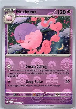 Musharna (Poke Ball) 036/086 SV: Black Bolt - Pokemon Card - NM - Image 1