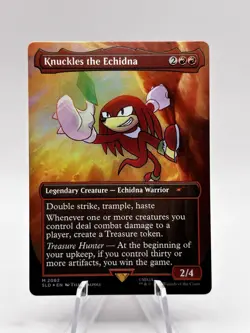 Knuckles the Echidna 2082 Rainbow Foil Sonic Secret Lair SLD MTG NM - Image 1