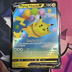 Pokemon TCG Flying Pikachu v Celebrations Holo Ultra Rare Lightning Card 006/025 - Image 1