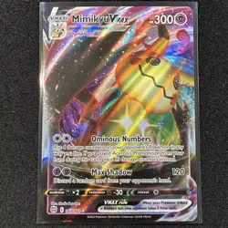Pokemon TCG Mimikyu VMAX Holo Ultra Rare Card 069/172 Brilliant Stars - Image 1