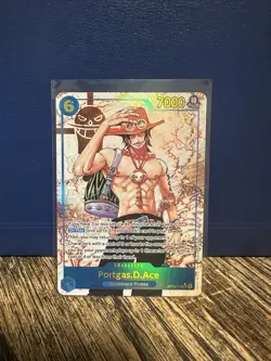 One Piece Card Game Portgas D. Ace Carrying On His Will Sec OP13-PARALLEL 119Alt - Image 1