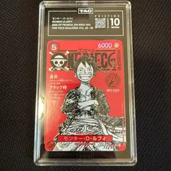 [PRISTINE990] TAG 10 One Piece Card Japanese Promo 014 Luffy Magazine Vol.20 19 - Image 1