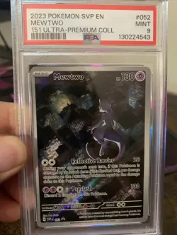 2023 Pokemon Mewtwo Ultra Premium Collection Card #052 PSA 9 Mint - Image 1
