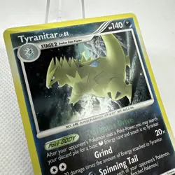Tyranitar Lv.61 30/100 Stormfront Holo Rare Pokemon Card TCG 2008 LP - Image 3