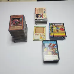 Box of Vintage Trading Cards - Yu-Gi-Oh!, Digimon, Neopets, Hamtaro, Sports - Image 1