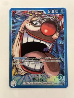 Buggy OP09-042 | Leader Alt Art | Emperors in the New World One Piece TCG Card - Image 1