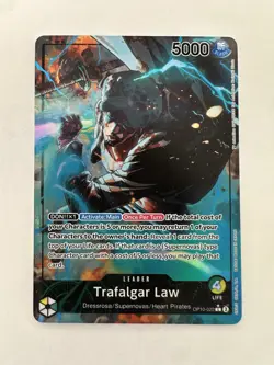 Trafalgar Law OP10-022 Alt Art Leader Royal Blood One Piece Card Game English - Image 1