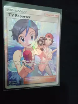 TV Reporter 167/168 Full Art Celestial Storm Card Near Mint Condition - Image 1