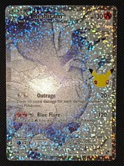 Reshiram 113/114 Celebrations: Classic Collection Holo Pokemon Card TCG Shiny NM - Image 2