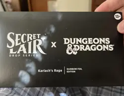 MTG Secret Lair Dungeons & Dragons: Karlach's Rage Foil Edition IN HAND - Image 1