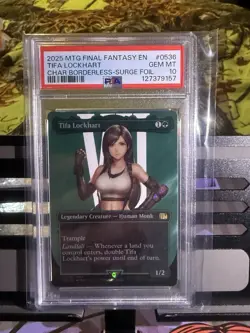 Tifa Lockhart (Borderless) Final Fantasy Surge Foil PSA 10 🔥 Magic - Image 1