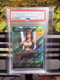 Tifa Lockhart (Borderless) Final Fantasy Surge Foil PSA 10 🔥 Magic - Image 2