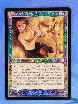 1x FOIL Tainted Pact, LP (see photos), Odyssey (ODY), Magic: the Gathering, MtG - Image 1