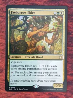 Faeburrow Elder #252 | Light Play | BLC Bloomburrow Commander Magic MTG - Image 1