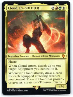 Cloud, Ex-SOLDIER - FOIL - FINAL FANTASY - Magic - MTG - Near Mint - Image 1