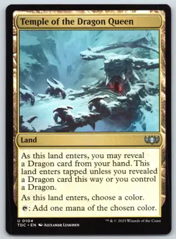 Temple of the Dragon Queen - Commander: Tarkir: Dragonstorm - MTG - Near Mint - Image 1