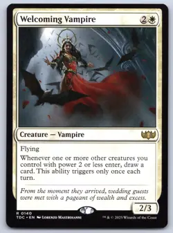 Welcoming Vampire - Commander: Tarkir: Dragonstorm - MTG - Near Mint - Image 1