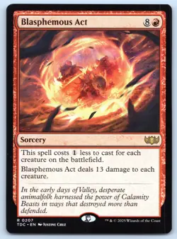 Blasphemous Act - Commander: Tarkir: Dragonstorm - MTG - Near Mint - Image 1