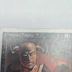 1x Demonic Tutor, HP (see photos), Revised (3ED), Magic: the Gathering, MtG - Image 4
