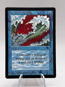 Blue Elemental Blast Beta Edition MTG LP - Image 1