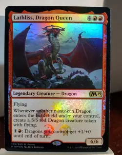 MTG Lathliss Dragon Queen Foil Promo MP X1 Magic The Gathering - Image 1
