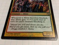 MTG FOIL Spined Sliver 14/41 LP Uncommon Premium Deck Series Slivers - Image 3