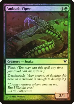 MTG FOIL Ambush Viper - Innistrad - Image 1