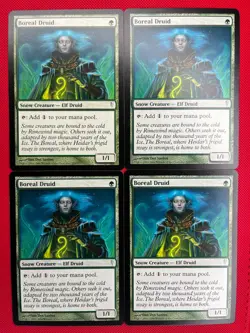 MTG 4X Boreal Druid X4 Coldsnap Magic - NM - Image 1
