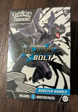 Pokemon Black Bolt Booster Bundle Sealed 6 Booster Packs English New - Image 1