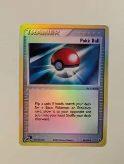 Poke Ball - 86/109 - Uncommon Reverse Holo Ruby & Sapphire - Pokemon Card - NM - Image 1