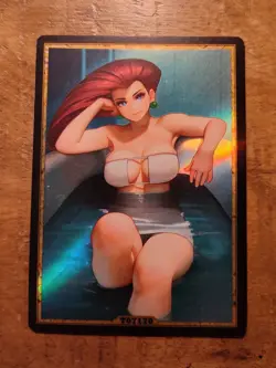 JESSIE Waifu Anime Card Custom TCG Girl Holo ACG #T07170 1/1 Rare 🔥 - Image 1