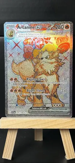 Pokemon TCG Arcanine EX 224/198 Ultra Rare Scarlet & Violet Base Set - Image 1