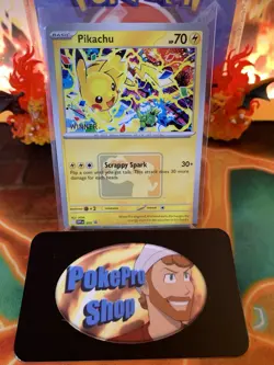 2025 Pokemon Pikachu SVP225 Worlds Celebration Tournament Winner Promo - NM #19 - Image 1