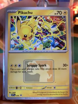 2025 Pokemon Pikachu SVP225 Worlds Celebration Tournament Winner Promo - NM #19 - Image 2