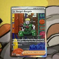 Lt. Surge's Bargain 185/132 Special Illustration Rare Pokemon Mega Evolution (1) - Image 1