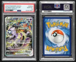 Full Art - Mewtwo VSTAR Pokemon Sword & Shield Crown Zenith Galarian Gallery - Image 3