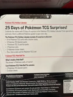 (Lot of 2) Pokemon 2025 Holiday Advent Calendar Costco Bundle PokeBall Sealed - Image 4
