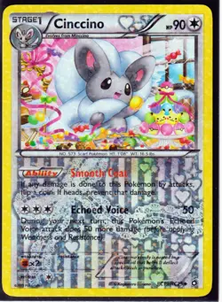 2013 POKEMON 2 Legendary Treasures RADIANT Collection -CINCCINO & MINCCINO (CM1) - Image 3