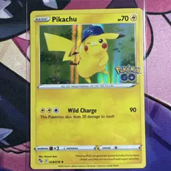 Pokemon TCG Pikachu Pokemon Go 028/078 Holo Holo Rare NM - Image 1
