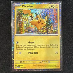OC Pikachu 006/015 M23 McDonald’s Match Battle Holo Rare Promo Pokemon TCG 2023 - Image 1