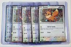 [5] EEVEE 2025 POKEMON SCARLET & VIOLET BLACK STAR PROMOS HOLO Q3628 - Image 1