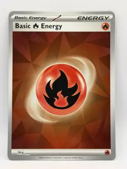 Pokemon Basic Fire Energy 010 Scarlet & Violet Cracked Ice Holo NM - Image 1