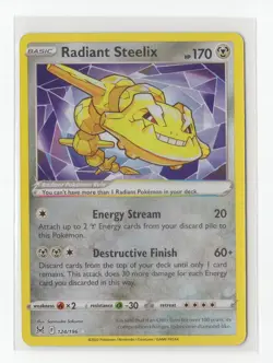 Pokemon TCG Radiant Steelix 124/196 Lost Origin Baby Shiny Nm - Image 1
