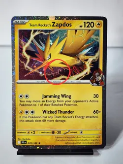 *SWIRL* Team Rocket's Zapdos - Cosmos Holo Promo Pokemon Card DRI 070/182 - Image 1