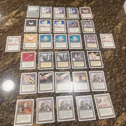 Vintage MTG Magic the Gathering Cards 1990's Unplayed Card Lot Of 32 Cards Lot 3 - Image 1