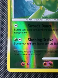 Scyther 49/100 Stormfront Reverse Holo 2008 Pokemon Card Nm - Image 5
