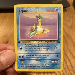 Lapras 25/62 1st Edition Fossil Set - Non-Holo Rare Pokemon Card - LP - Image 1