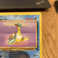Lapras 25/62 1st Edition Fossil Set - Non-Holo Rare Pokemon Card - LP - Image 3