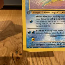 Lapras 25/62 1st Edition Fossil Set - Non-Holo Rare Pokemon Card - LP - Image 5